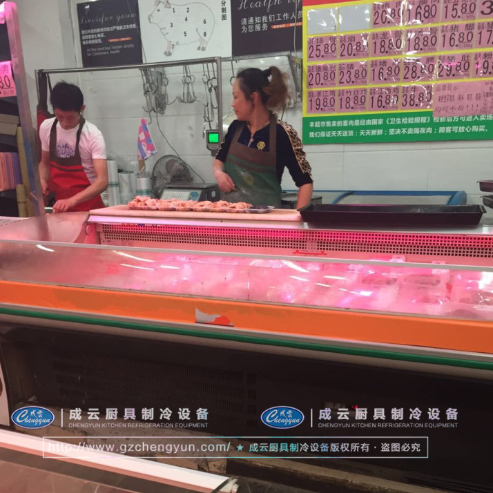 廣東省廣州市超市鮮肉櫃島櫃